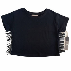 Double D Ranch Estella Fringe Sweatshirt Top L